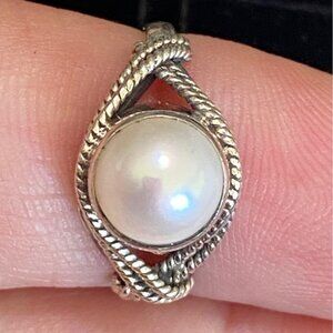 Ring Size 6 Sterling Silver 925 Women Semi-Precious Stone